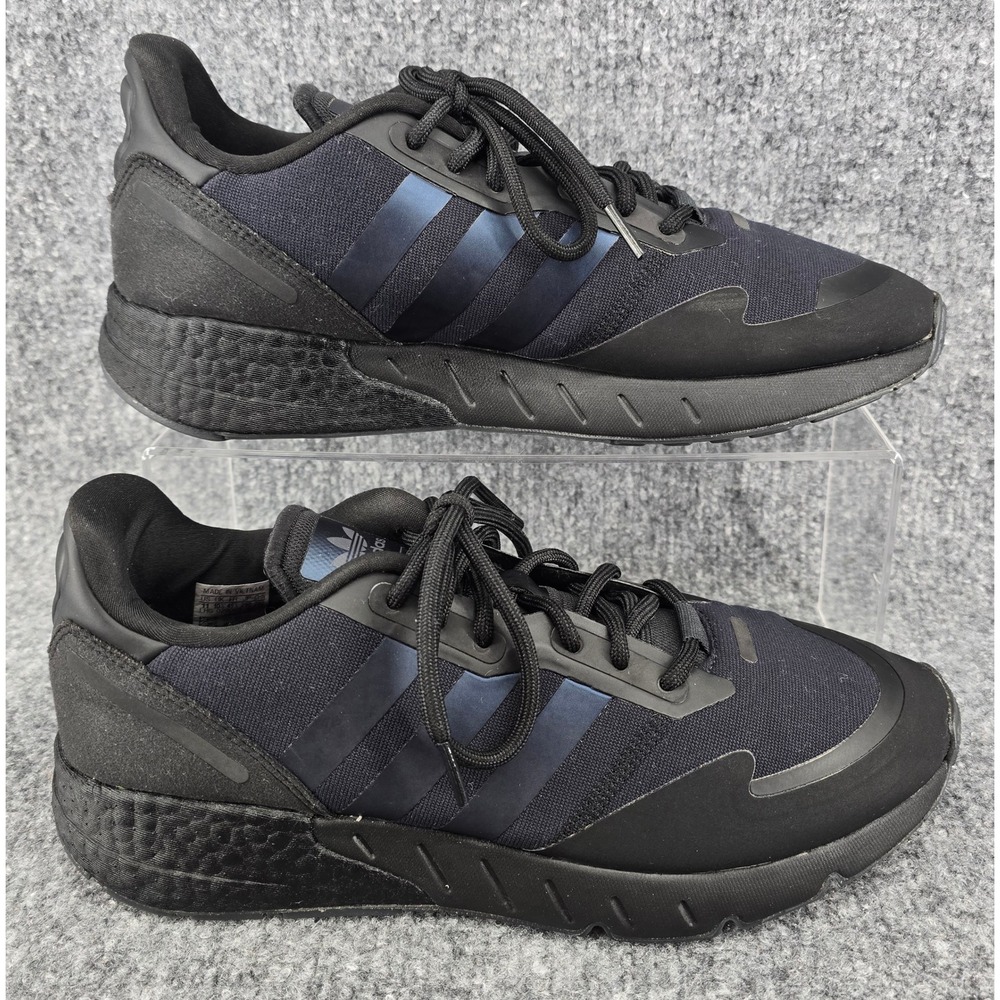 Adidas Originals ZX 1K Boost Sneakers Men's 11 Black Blue Metallic Sports H05335